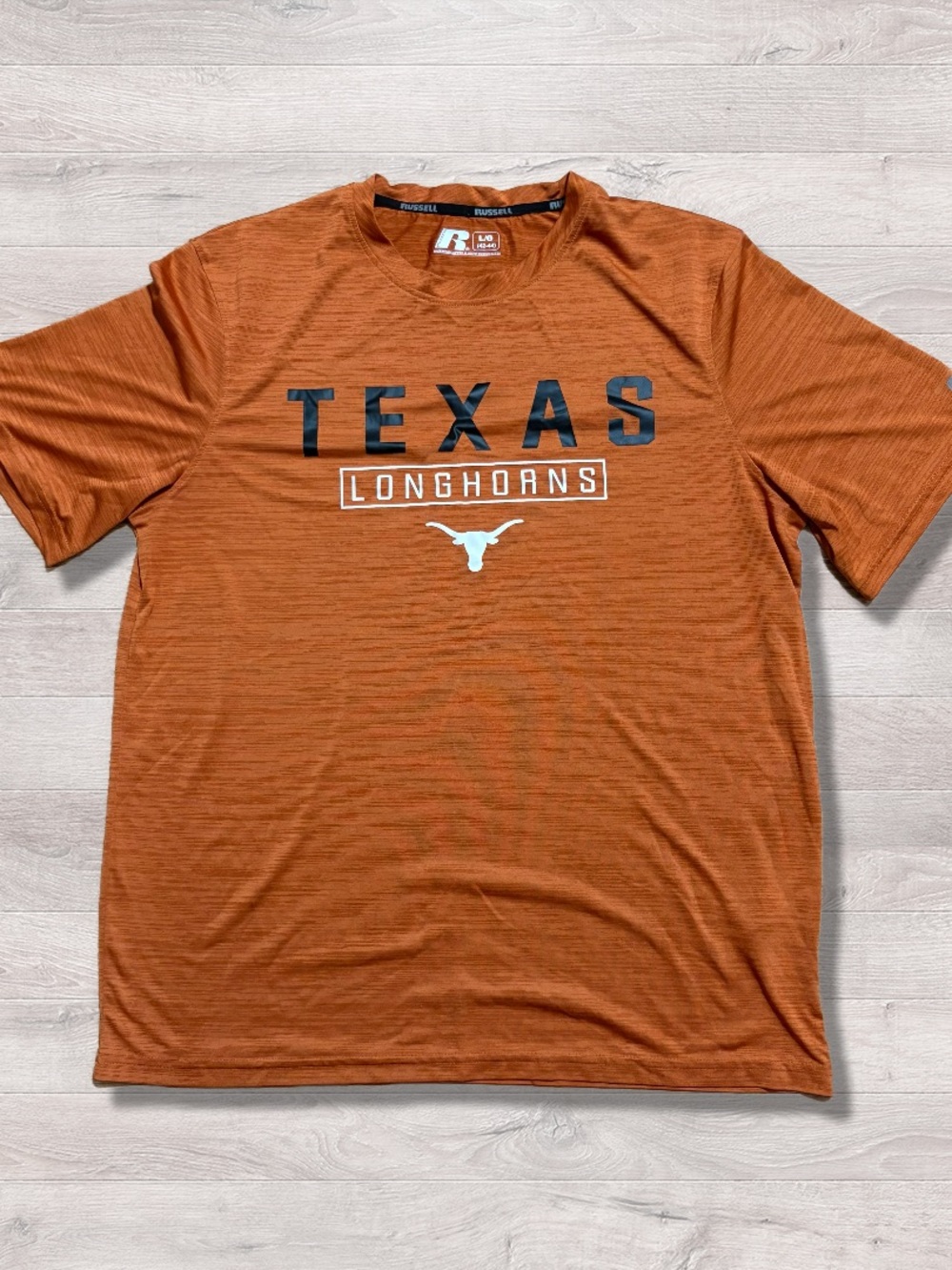 Texas Longhorns Shirt Mens Large Orange NCAA Football College Athletic